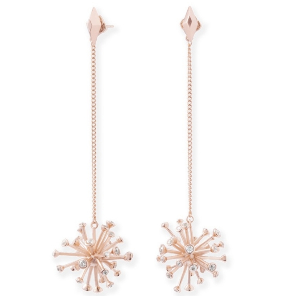 Kendra Scott Tricia Duster Shoulder Earrings Rose Gold